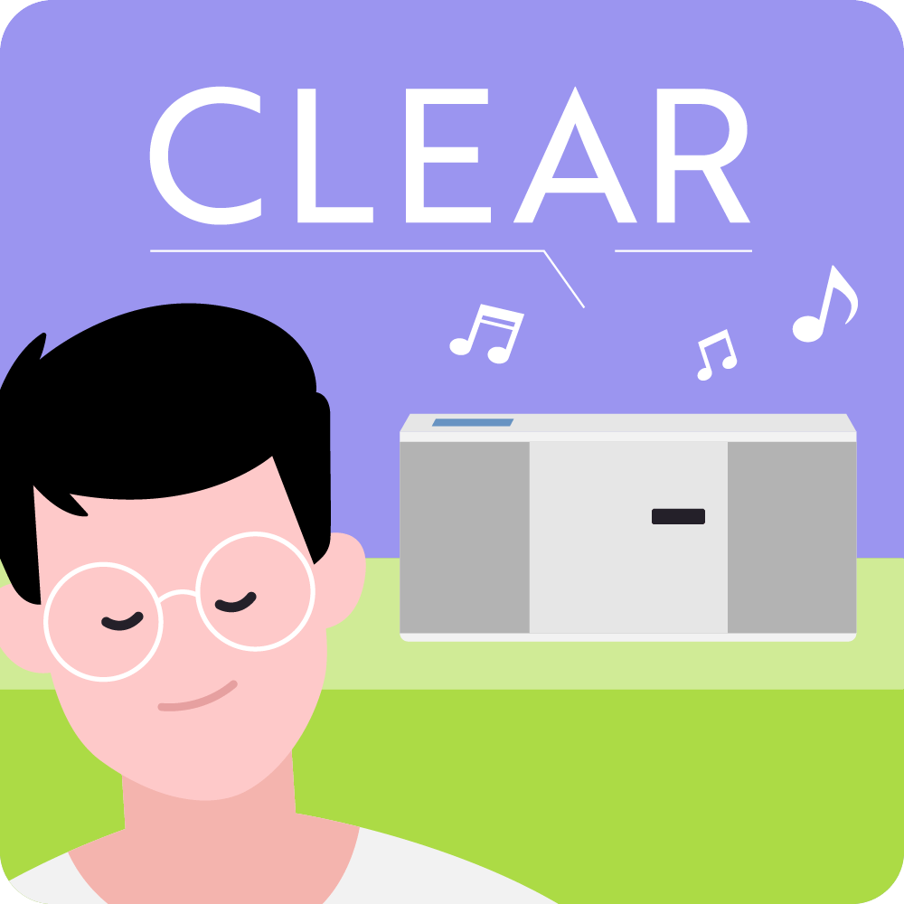 雑音が少なく聞きやすい！