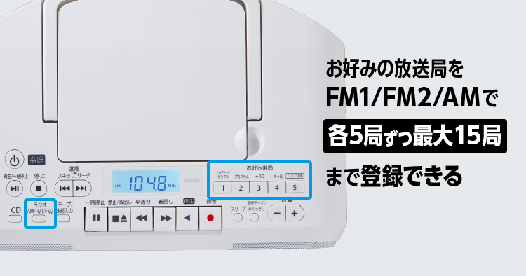 お好み選局ボタン