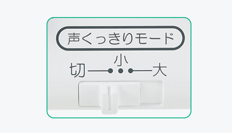 声くっきりモード