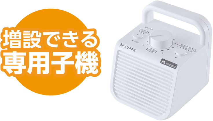 増設できる専用子機