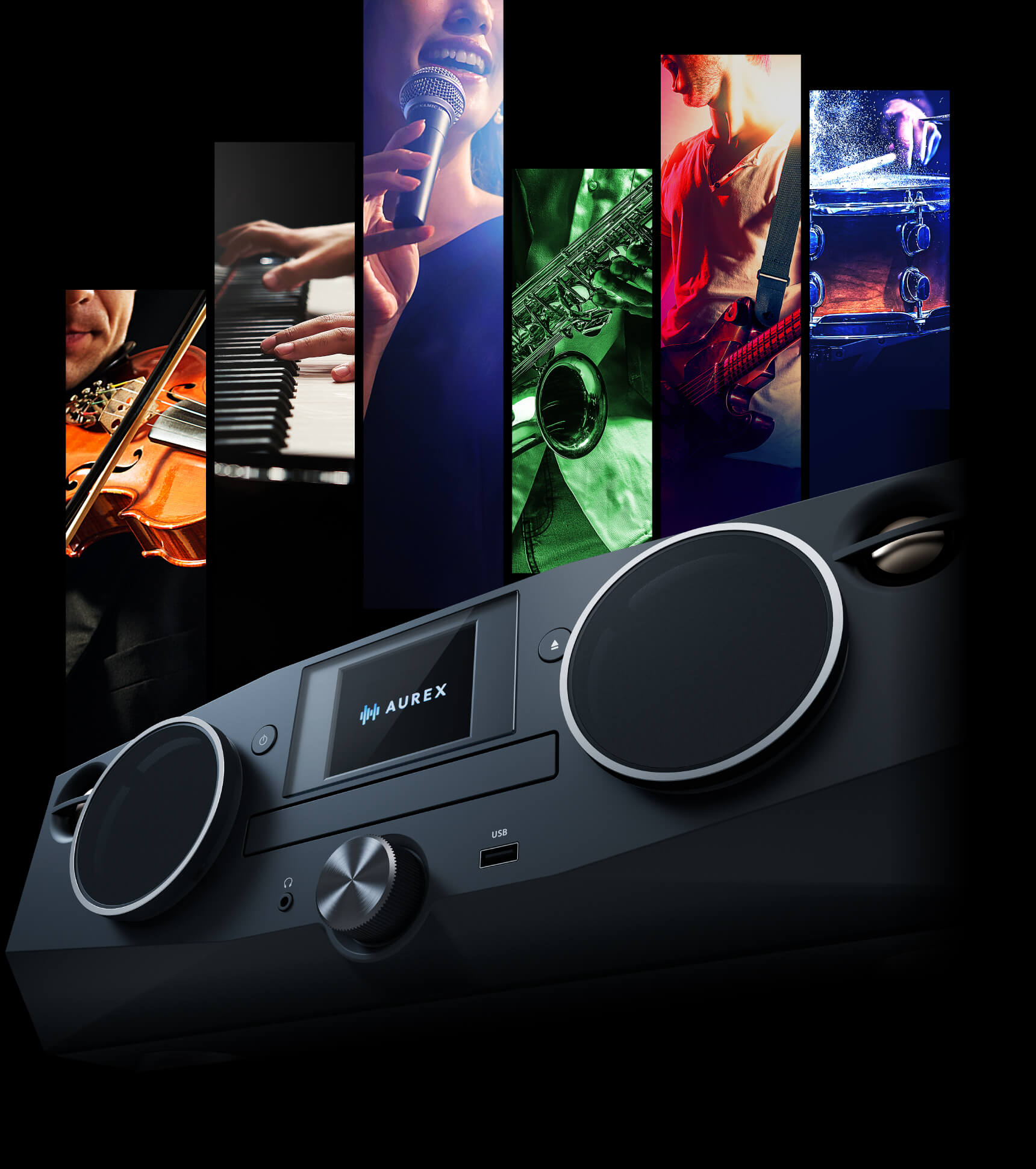 愛する音楽を、心躍る音質で。THE MUSIC Audio from AUREX