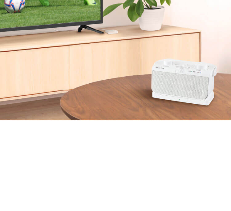 テレビの声がはっきり聴こえる